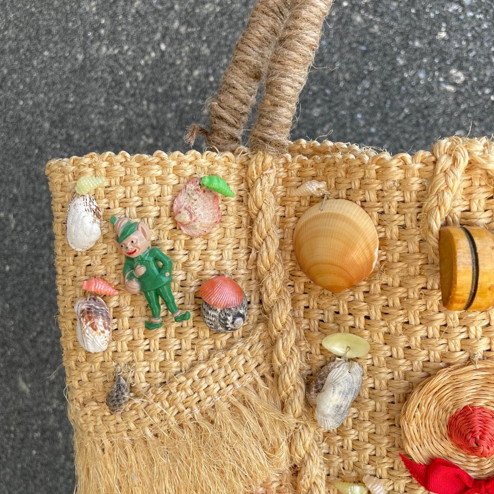 Summer Straw Shells Bag - Picture 4 of 10